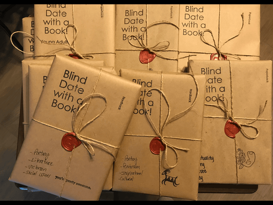 Front cover of Blind Date with a Book: All Poetry from J&J Shop Online showcasing the elegant and mysterious design.