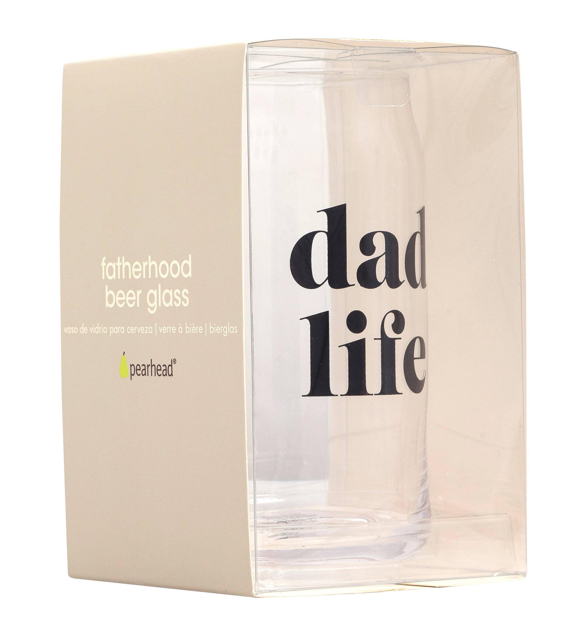 Side view of Dad Life Beer Glass from J&J Shop Online, ideal for Father’s Day, as seen on Jessica and Juan from 90 Day Fiancé.