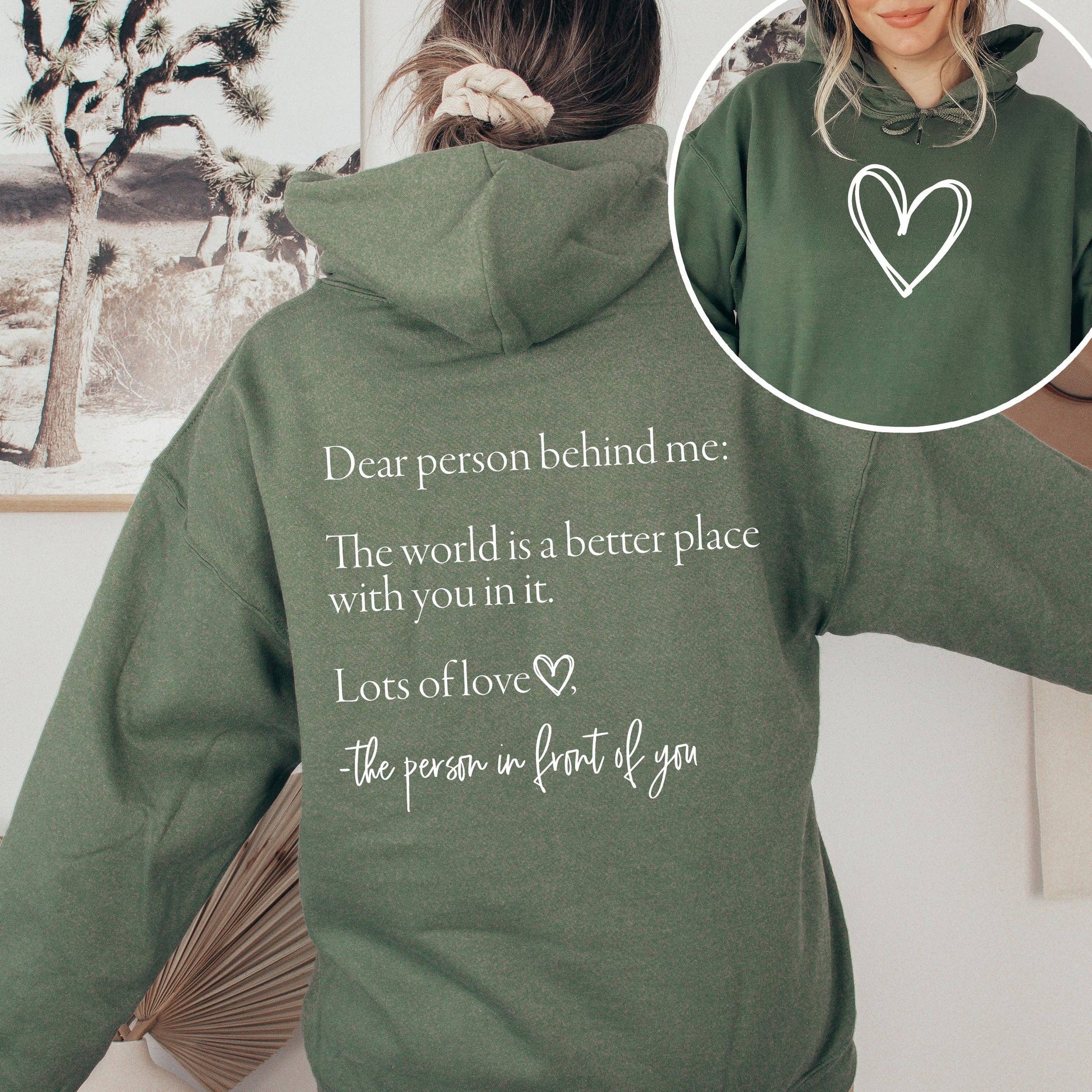 Folded Dear Person Behind Me Heart Positivity Kindness Mental Health Tee, ready for gifting, available at J&J as seen on Jessica and Juan from 90 Day Fiancé.