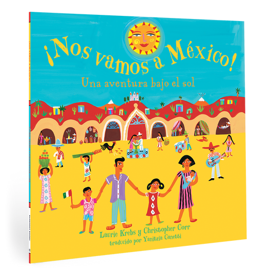 Cover of Nos Vamos a México from J&J Shop Online, featuring colorful illustrations of Mexican culture and landscapes.