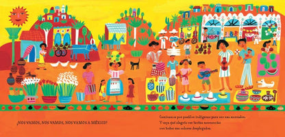 Glossary page of Nos Vamos a México from J&J Shop Online, featuring simple Spanish vocabulary for young readers.