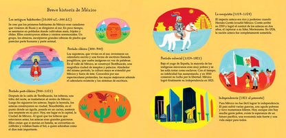 Child reading Nos Vamos a México from J&J Shop Online, engaging with the colorful illustrations and text.