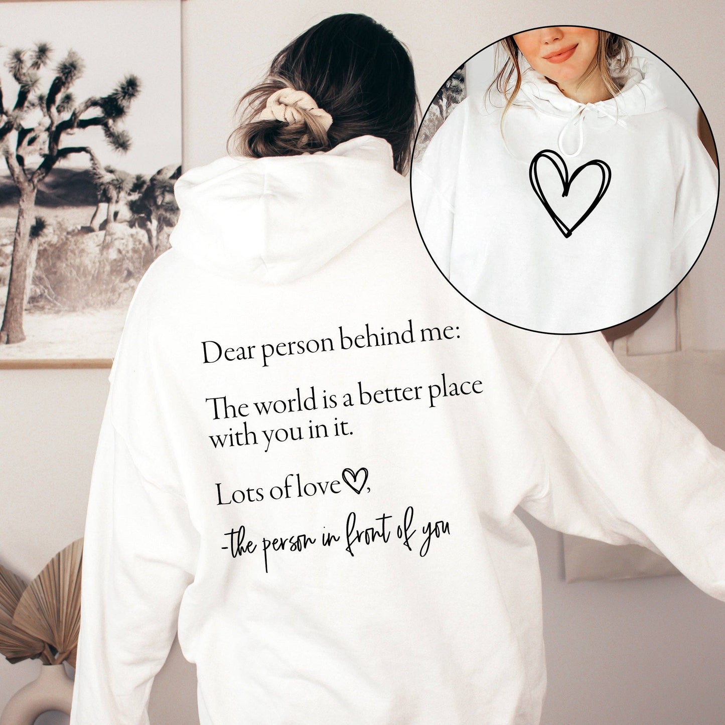 Dear Person Behind Me Heart Positivity Kindness Mental Health Tee | J&J Shop Online