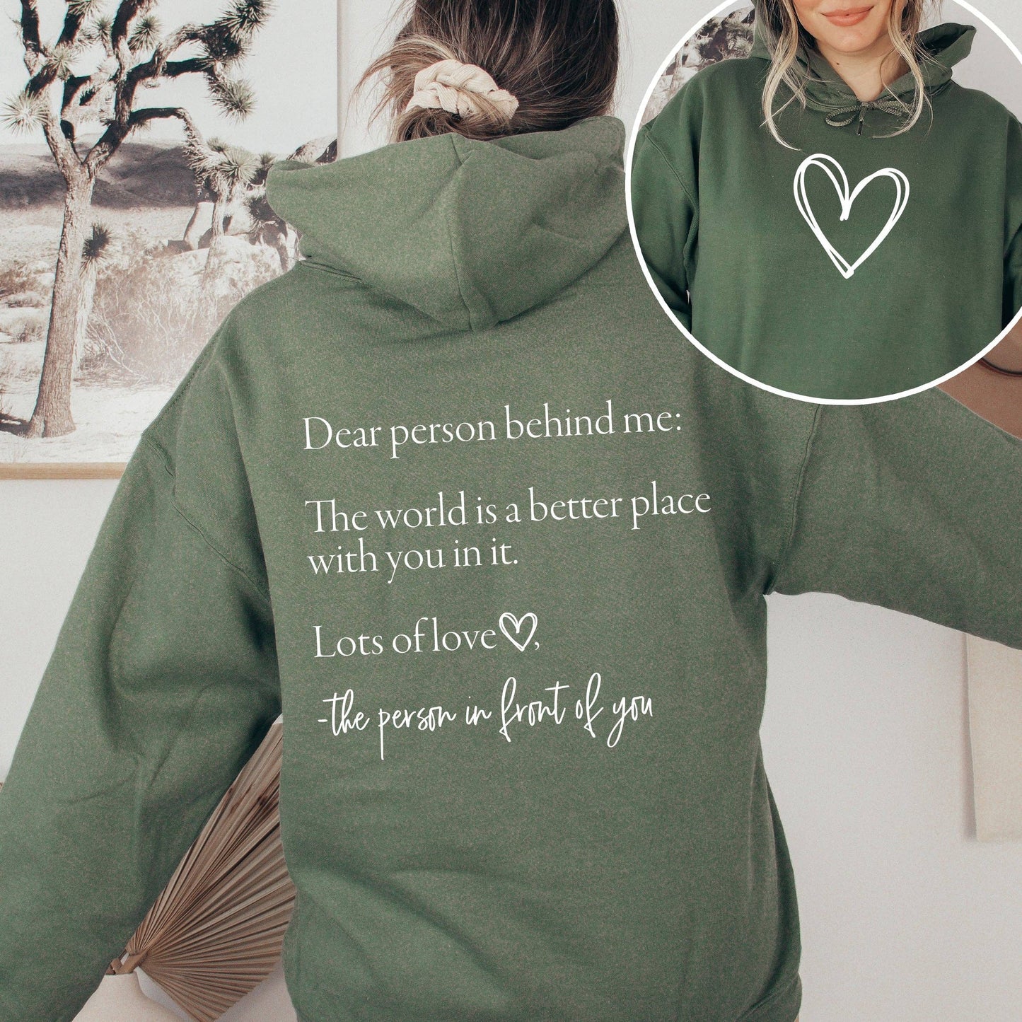 Dear Person Behind Me Heart Positivity Kindness Mental Health Tee | J&J Shop Online